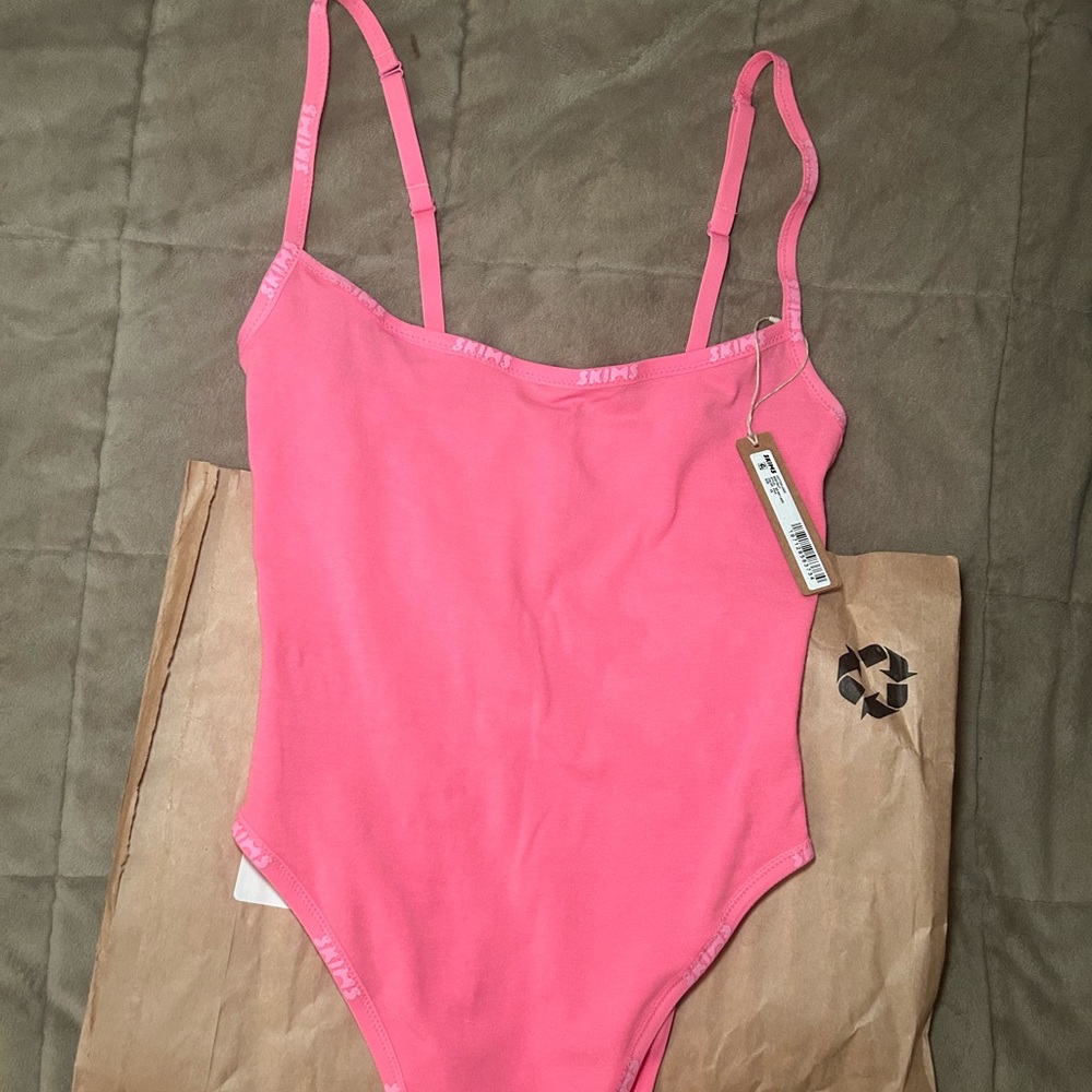 SKIMS cotton logo bodysuit